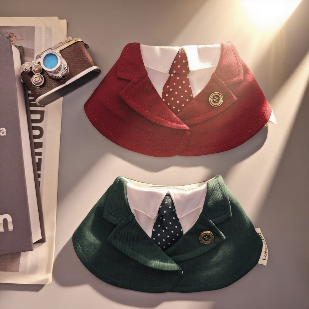 Windsor – Burgundy & Green Dog Suit | Elegant Outfit