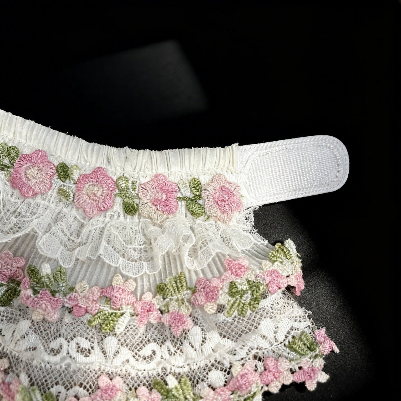 Susan – Handmade Easter Floral Lace Bandana for Cats and Dogs