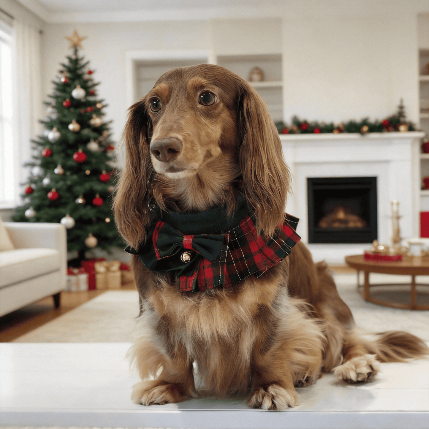 Noelle – Red & Green Plaid Dog Dress | Christmas Holiday Style