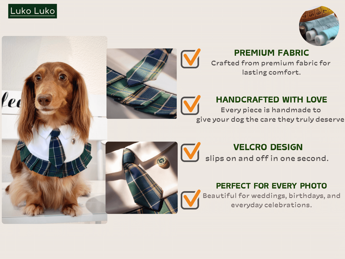 Emma – Schoolgirl Dog Outfit | Adorable Pet Uniform