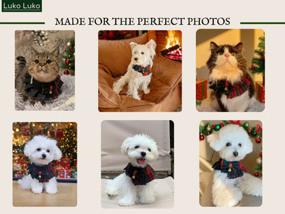 Noelle – Red & Green Plaid Dog Dress | Christmas Holiday Style