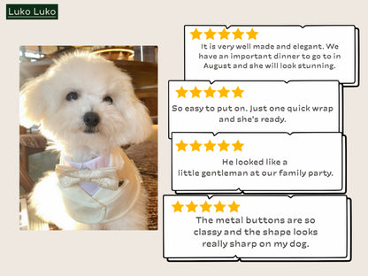 Oxford – Bowtie Suit for Dogs  | Elegant Formal Pet Outfit