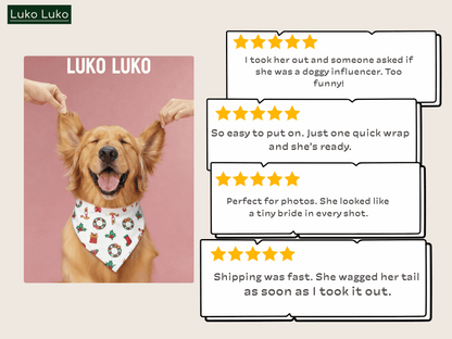 Avery – Christmas Bandana for Dogs | Holiday Style