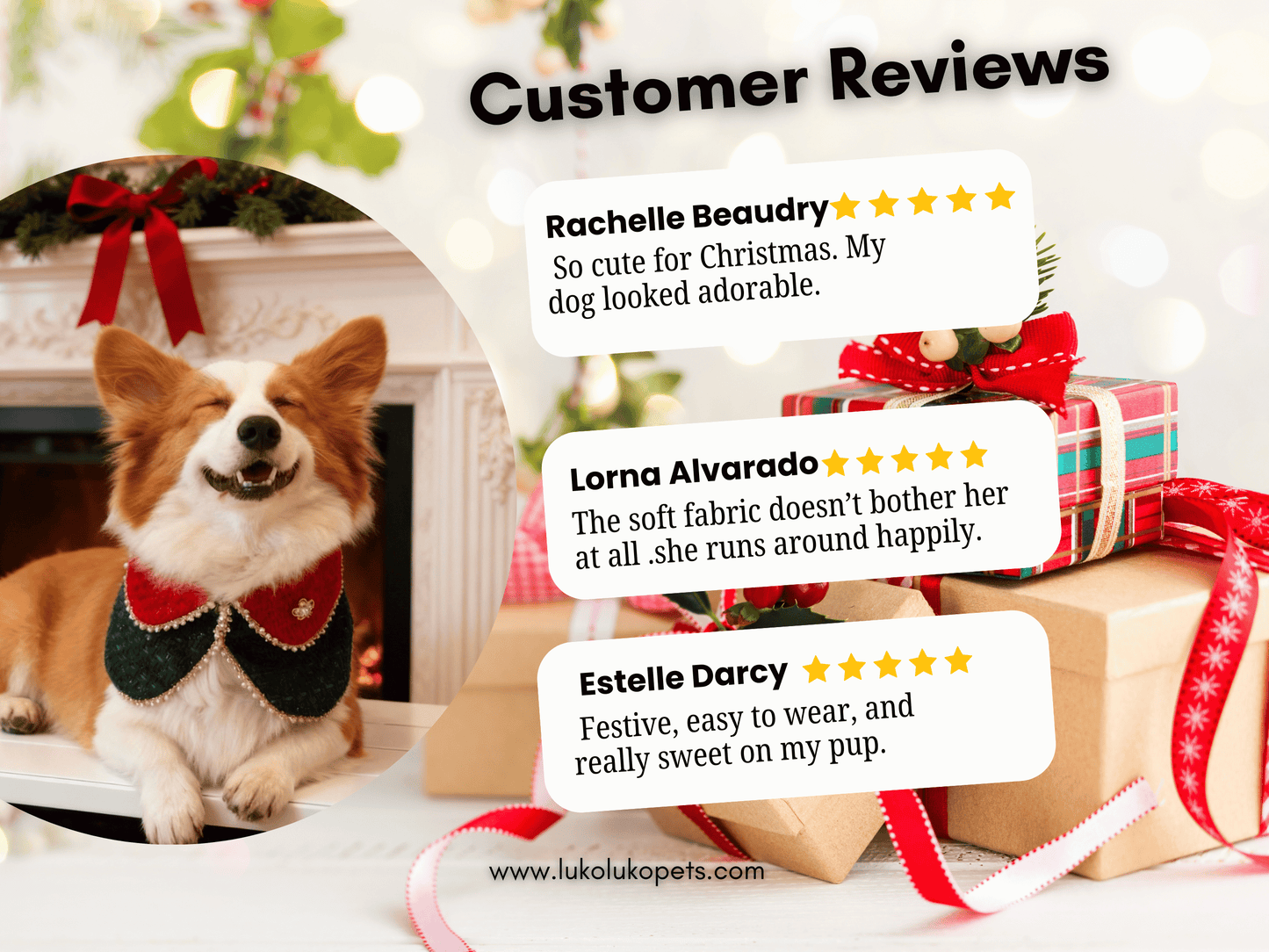 Merry -Handmade Red &Green Christmas Bandana with Interchangeable Brooch