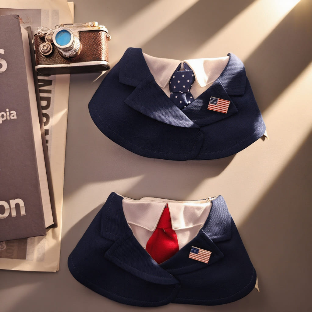 President – Red & Blue Tie Dog Suit | Formal Style