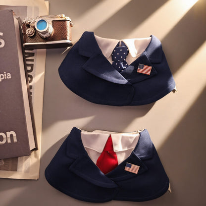 President – Red & Blue Tie Dog Suit | Formal Style