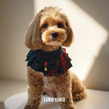 Noelle – Red & Green Plaid Dog Dress