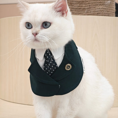 Windsor – Burgundy & Green Dog Suit | Elegant Outfit