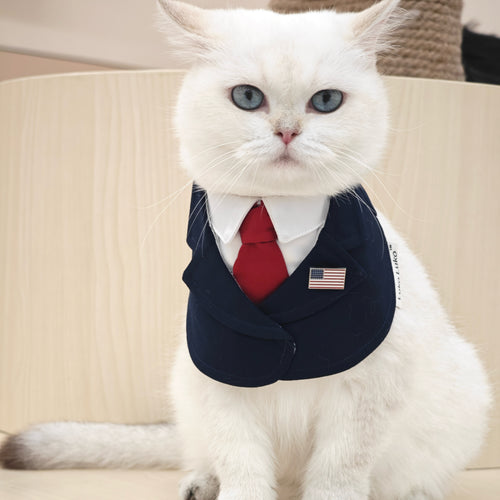 President – Red & Blue Tie Dog Suit | Formal Style