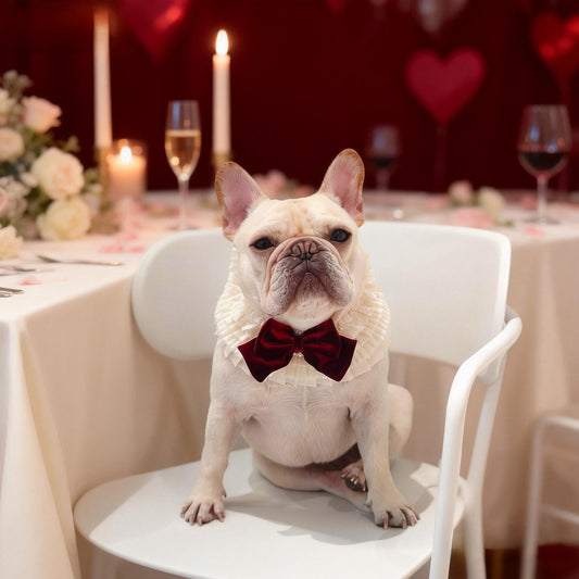 Barbara – Sweet Valentine Elegance Lace Collar with Bow Options