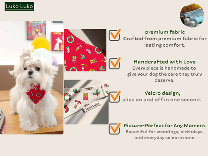 Avery – Christmas Bandana for Dogs | Holiday Style