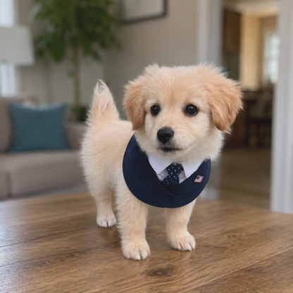 President – Red & Blue Tie Dog Suit | Formal Style