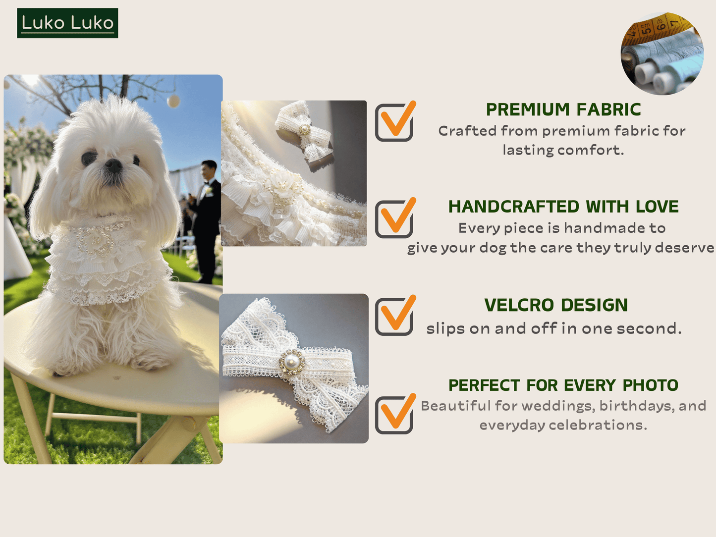 Juliette – Lace Dog Dress | Elegant Formal Style