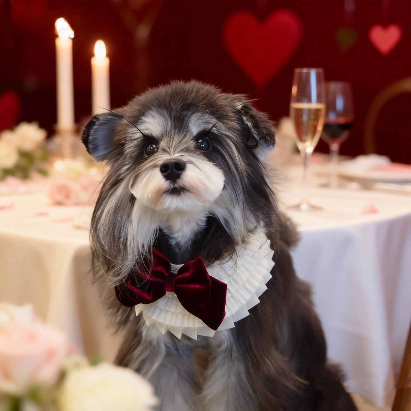 Barbara – Sweet Valentine Elegance Lace Collar with Bow Options