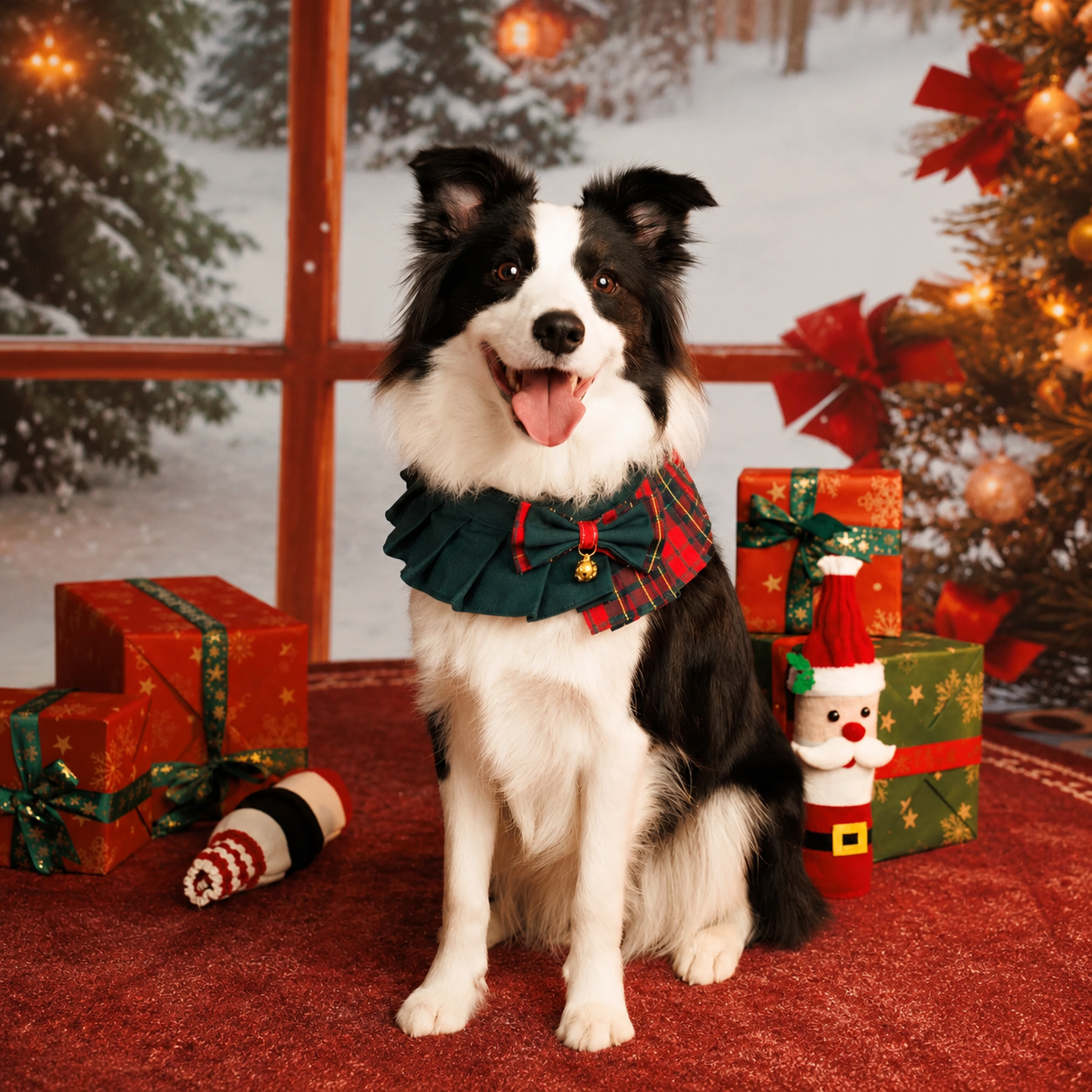 Noelle – Red & Green Plaid Dog Dress | Christmas Holiday Style