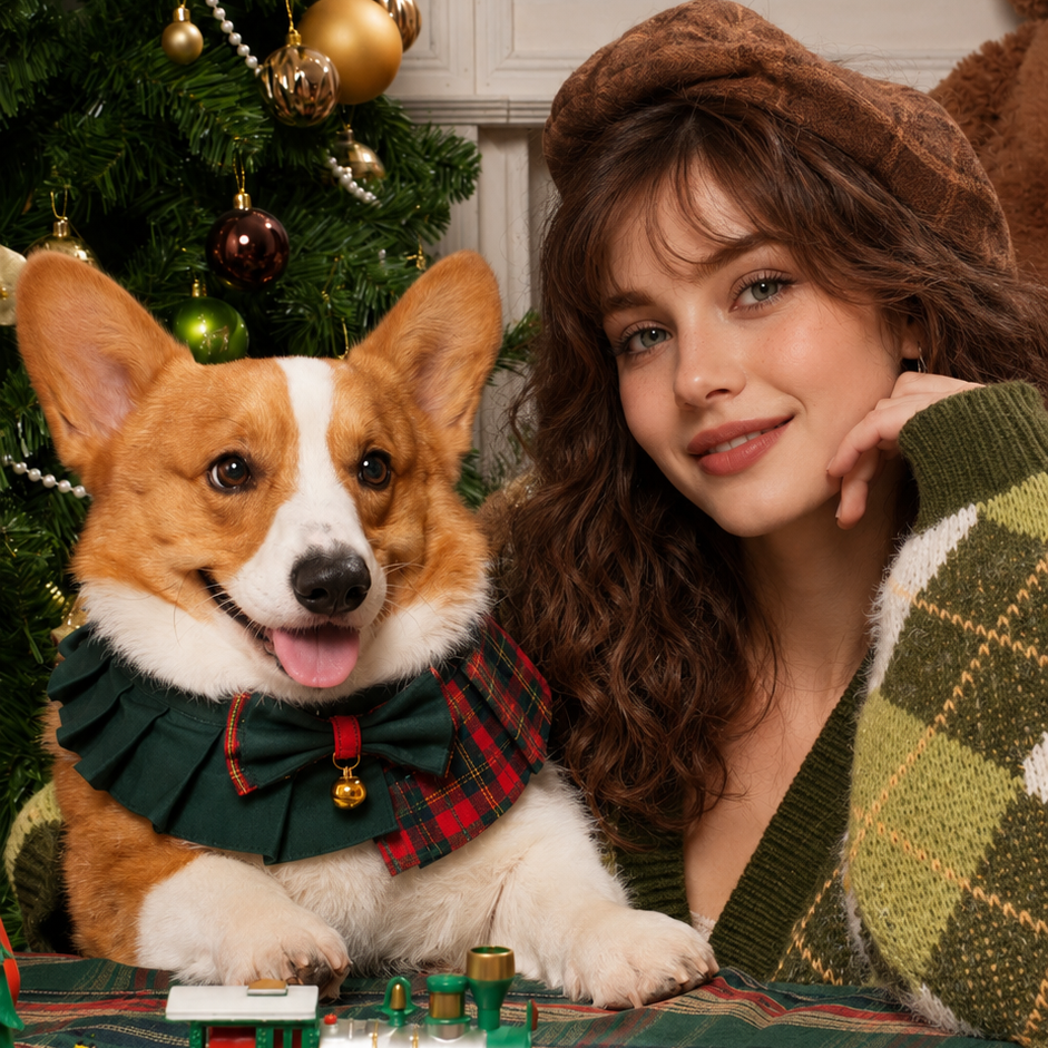 Noelle – Red & Green Plaid Dog Dress | Christmas Holiday Style
