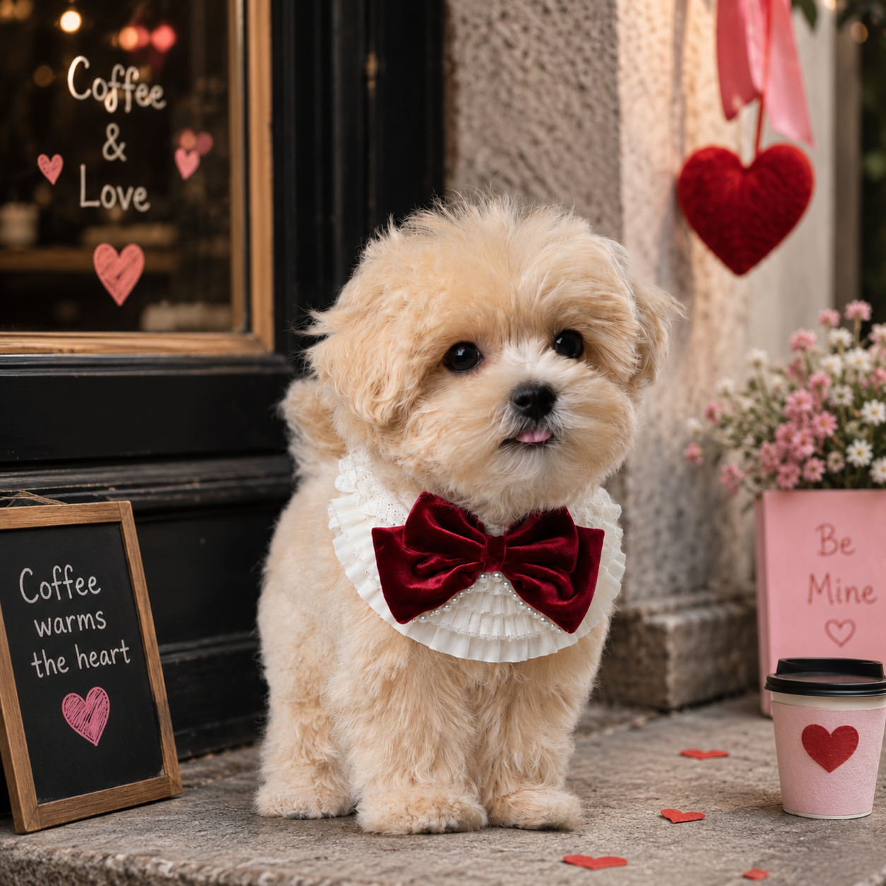 Barbara – Sweet Valentine Elegance Lace Collar with Bow Options