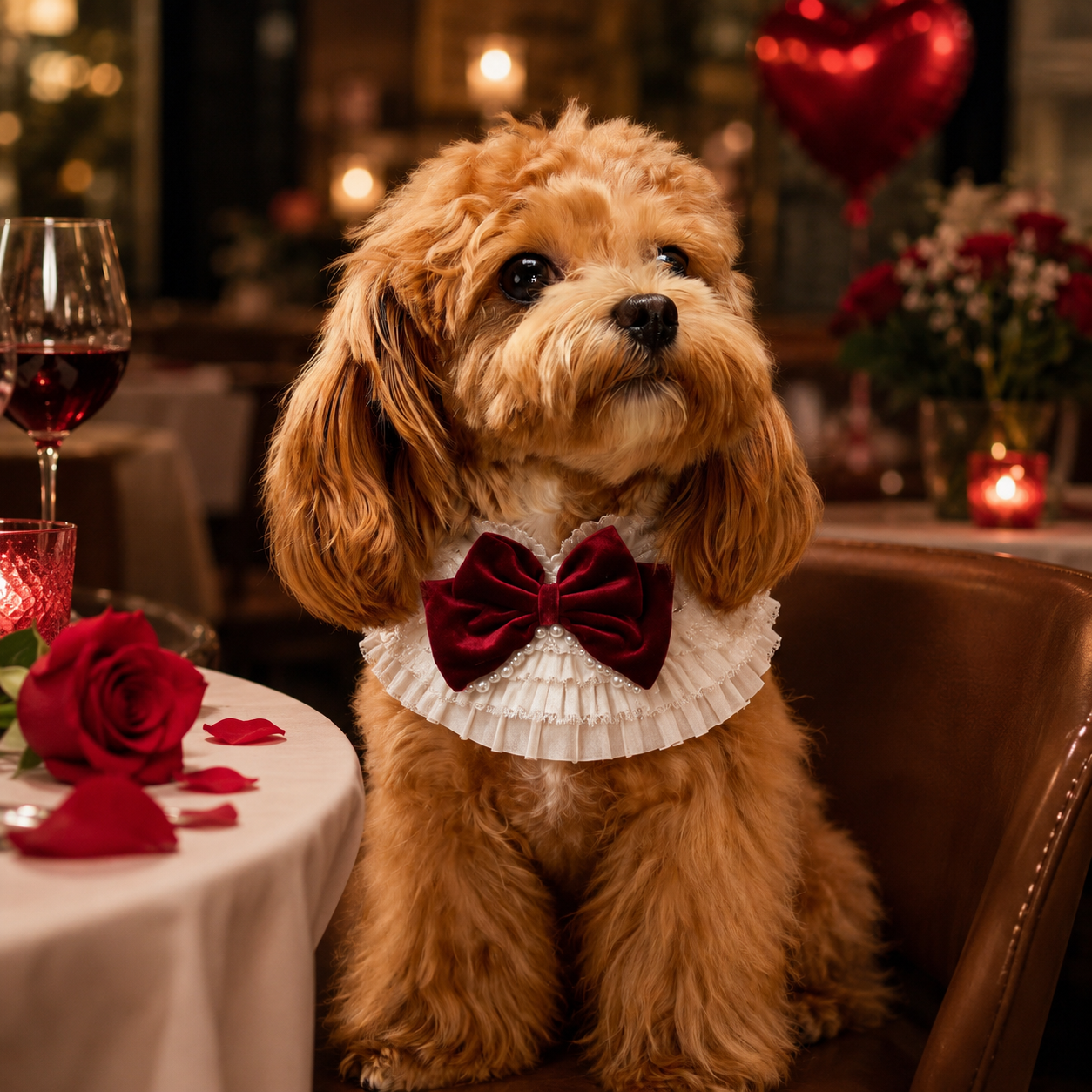 Barbara – Sweet Valentine Elegance Lace Collar with Bow Options