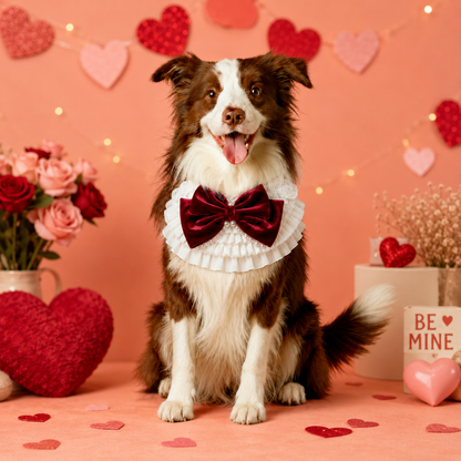 Barbara – Sweet Valentine Elegance Lace Collar with Bow Options