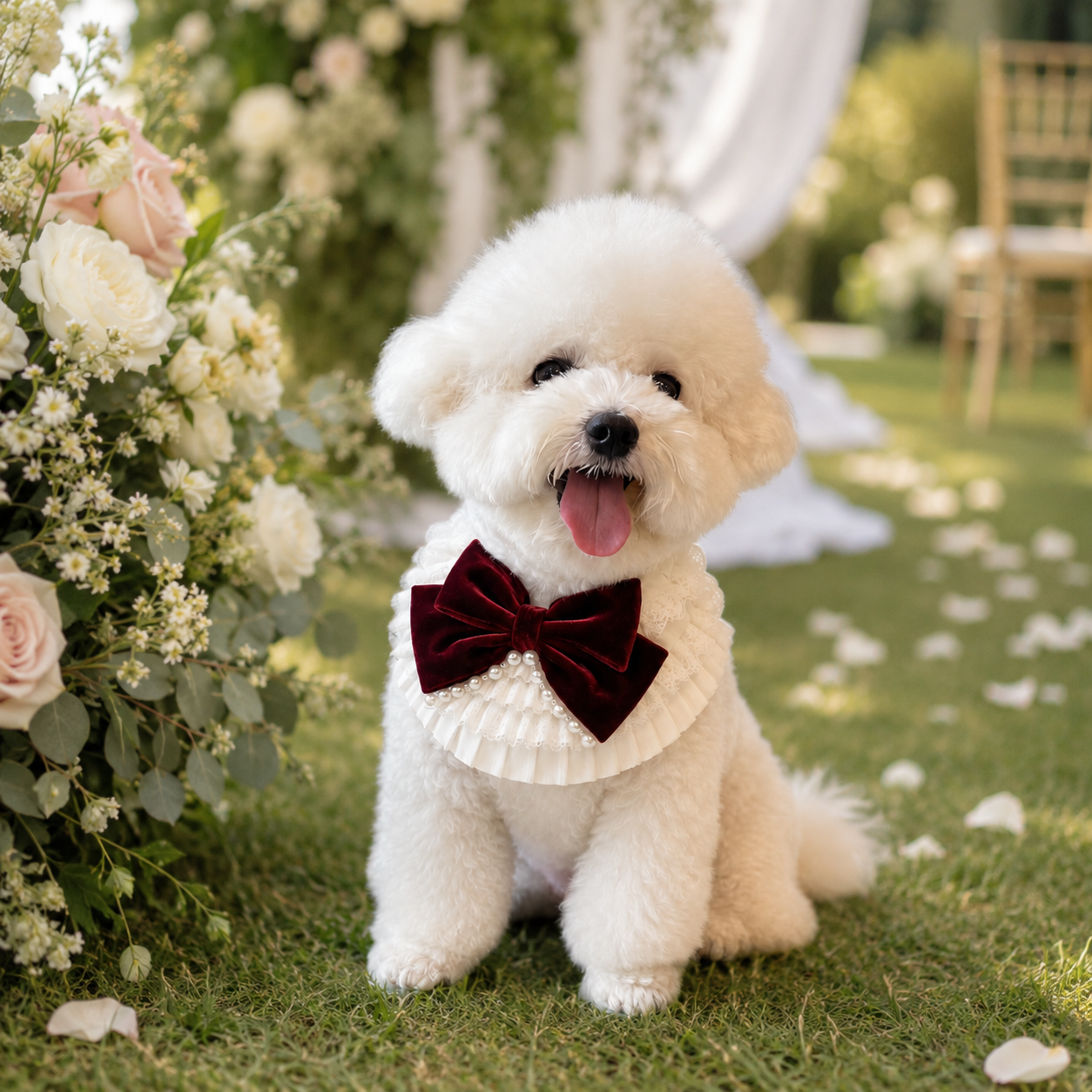 Barbara – Sweet Valentine Elegance Lace Collar with Bow Options
