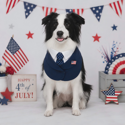 President – Red & Blue Tie Dog Suit | Formal Style