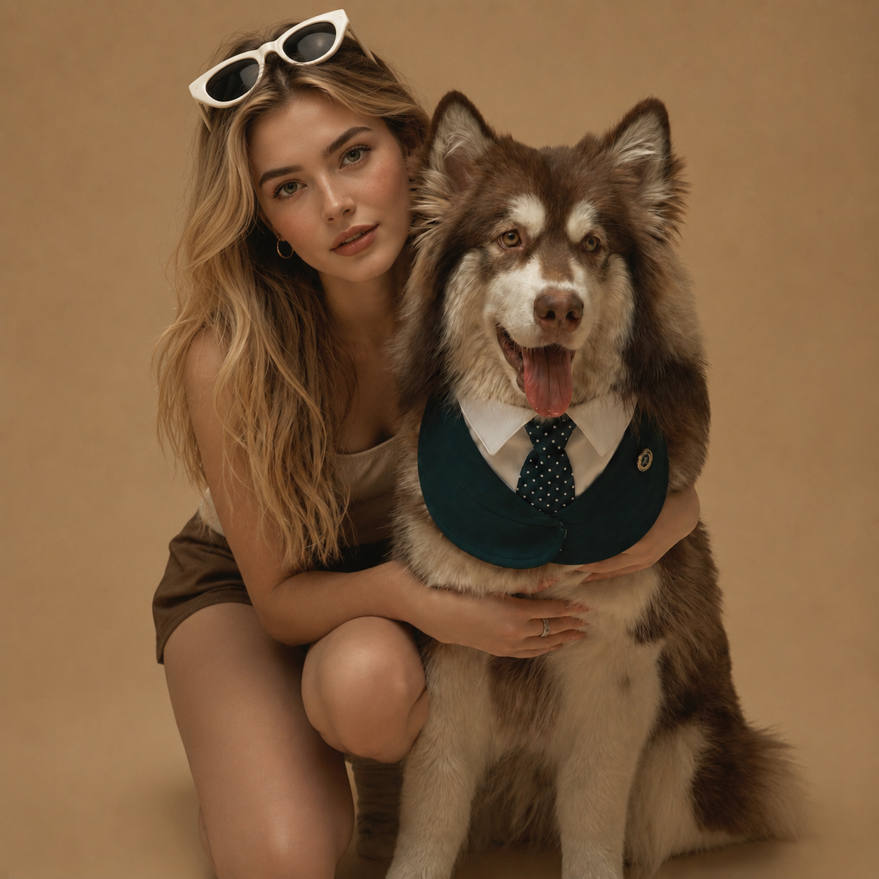 Windsor – Burgundy & Green Dog Suit | Elegant Outfit