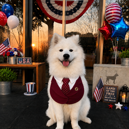 Windsor – Burgundy & Green Dog Suit | Elegant Outfit
