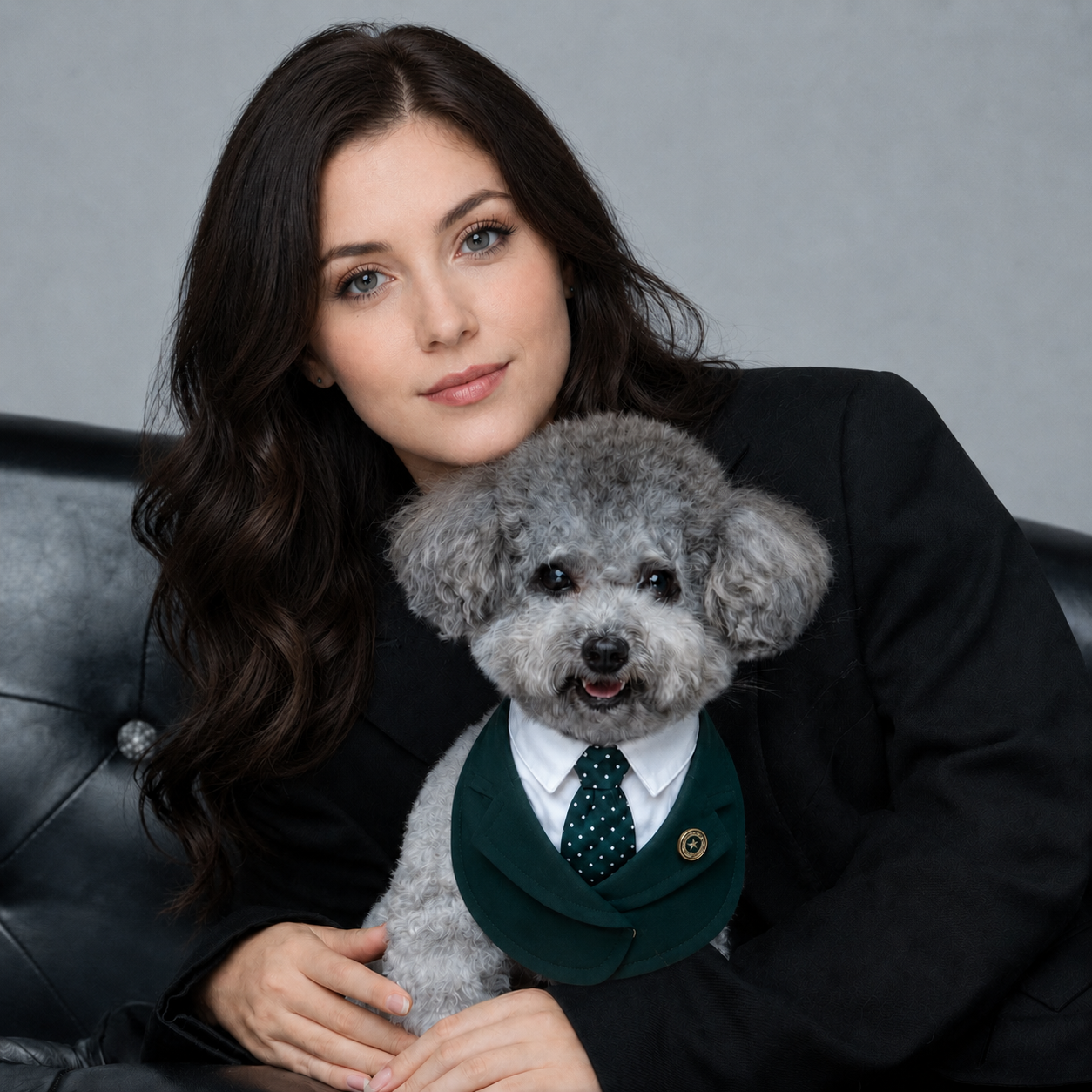 Windsor – Burgundy & Green Dog Suit | Elegant Outfit