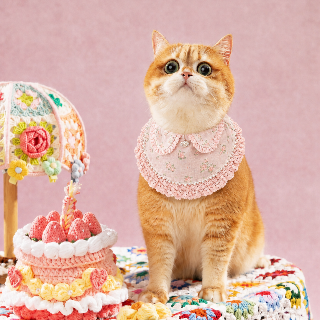 Ella –  Pink Lace Dress for Pets | Soft, Elegant, Comfortable