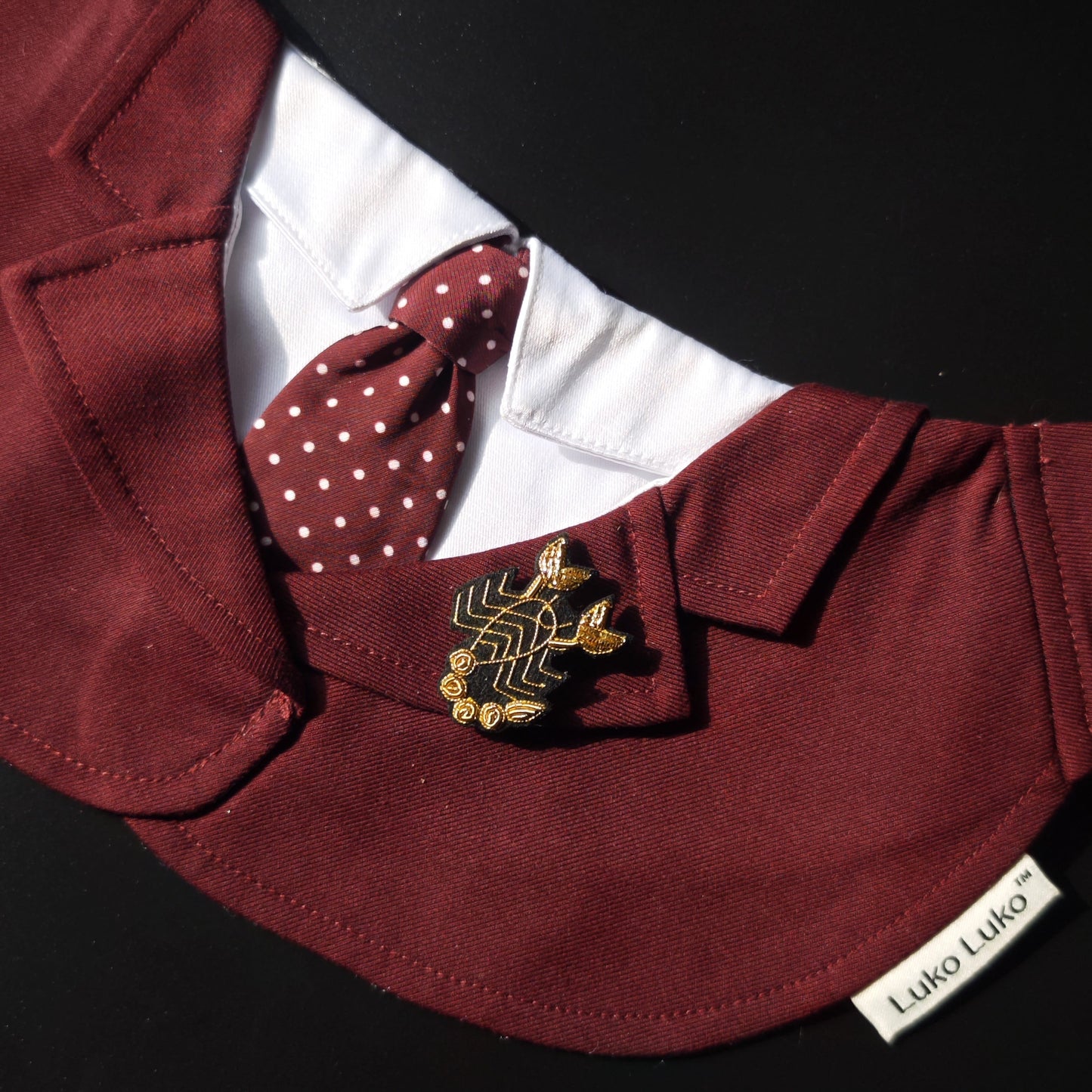 Vintage Zodiac Embroidered Brooch