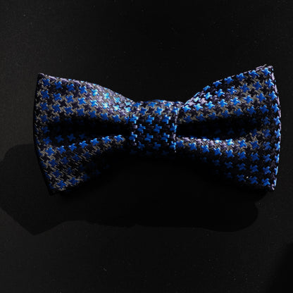 James – Blue Textured Bow Tie