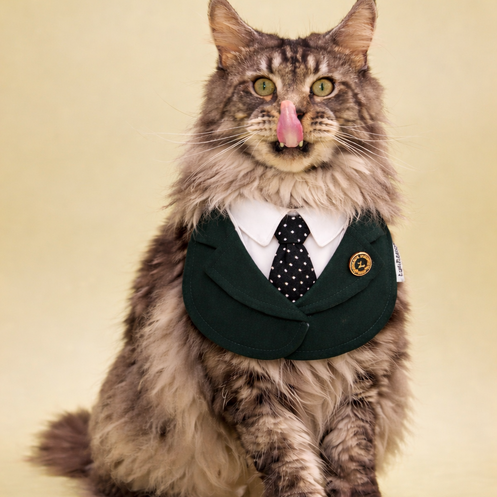 Windsor – Burgundy & Green Dog Suit | Elegant Outfit