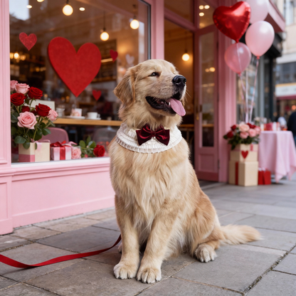 Barbara – Sweet Valentine Elegance Lace Collar with Bow Options