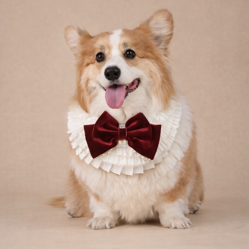 Barbara – Sweet Valentine Elegance Lace Collar with Bow Options