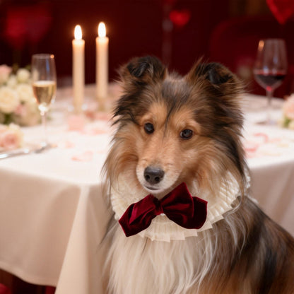 Barbara – Sweet Valentine Elegance Lace Collar with Bow Options