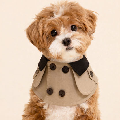 Edward – Handmade British Trench Coat One-Piece for Dogs