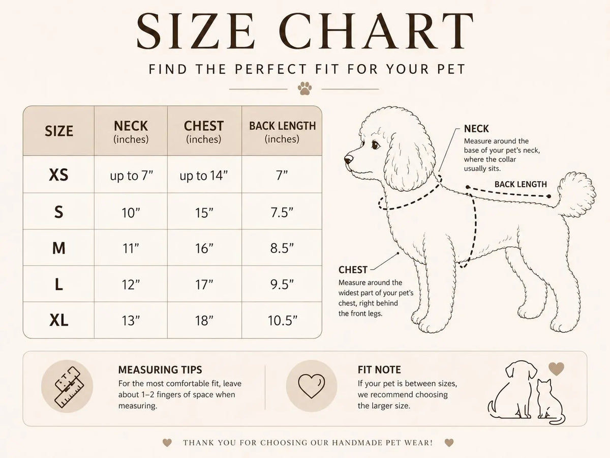 Luna – Handmade One-Piece Dress with Interchangeable Brooch for Dogs
