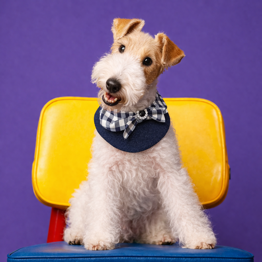 Jessie - Denim Bow Dog Cape | Western Charm & Stylish Design