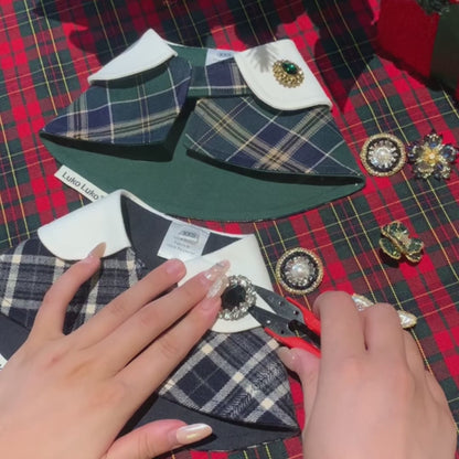 Nocturne Radiance – Pearl & Crystal Brooch for Dogs | Elegant Vintage Accent