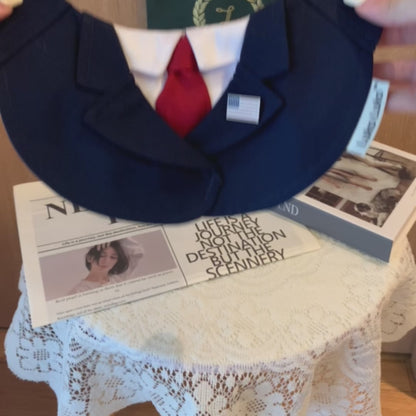 President – Red & Blue Tie Dog Suit | Formal Style